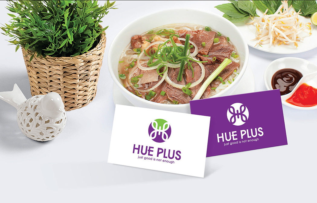 HUE PLUS - Thiết kế logo và hệ thống nhận diện thương hiệu nhà hàng Hue Plus