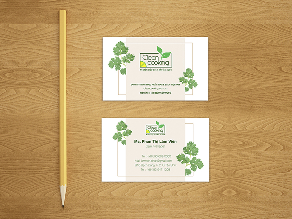 CLEAN COOKING - Thiết kế logo và ấn phẩm marketing thương hiệu thực phẩm Clean Cooking