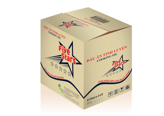 5 STARS - Thiết kế thương hiệu dầu ăn 5Stars