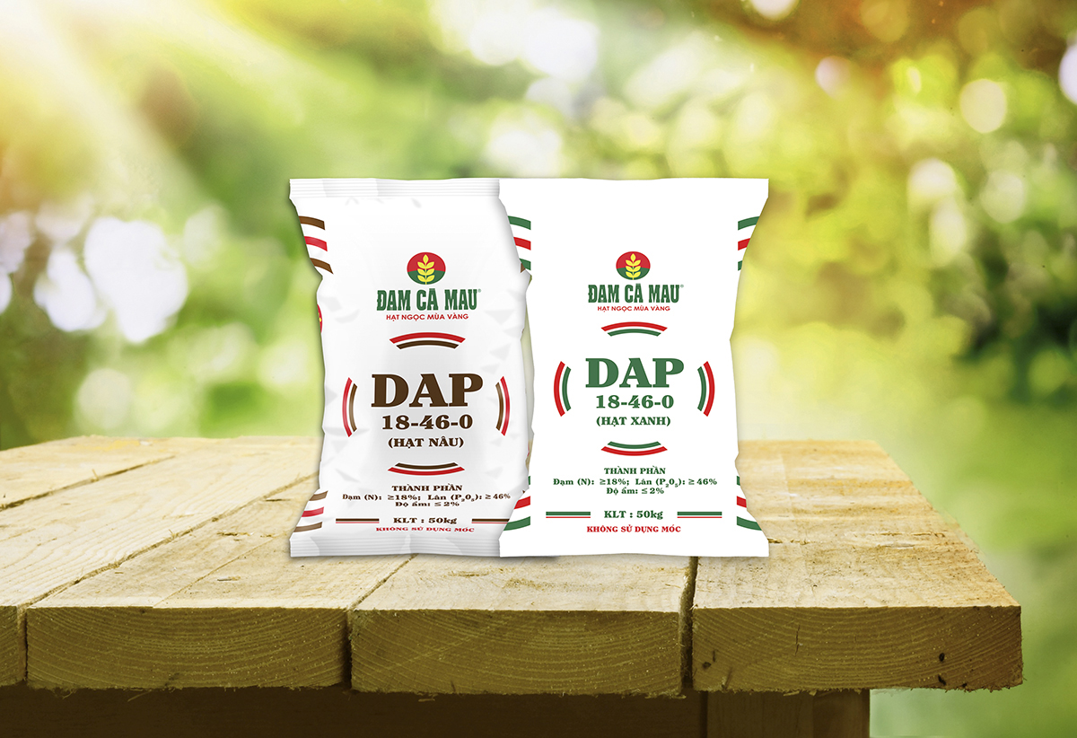 ĐẠM CÀ MAU - Thiết kế hệ thống bao bì sản phẩm mới cho phân bón Đạm Cà Mau