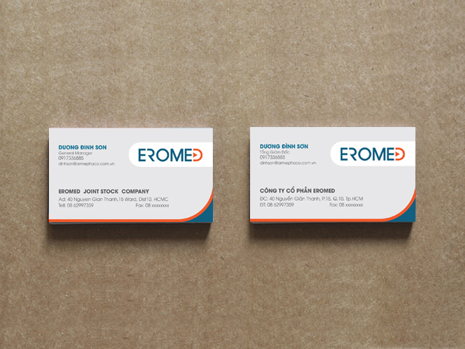 EROMED - Thiết kế bộ ấn phẩm nhận diện thương hiệu EROMED