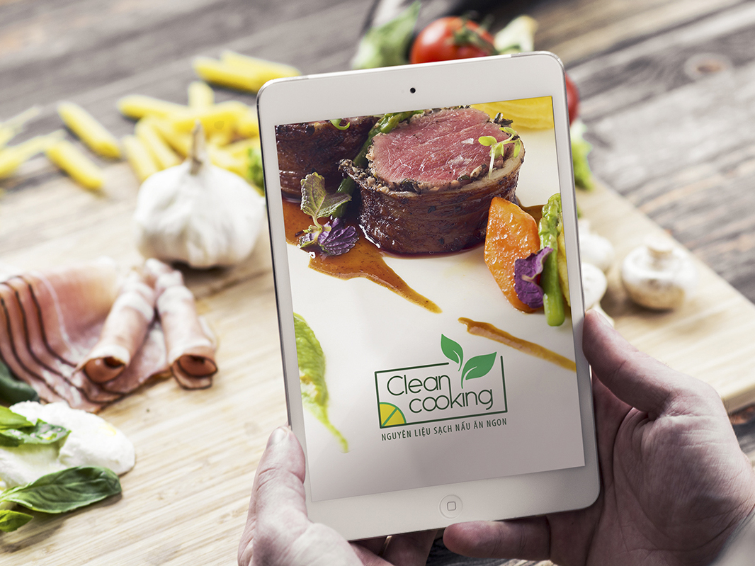 CLEAN COOKING - Thiết kế logo và ấn phẩm marketing thương hiệu thực phẩm Clean Cooking