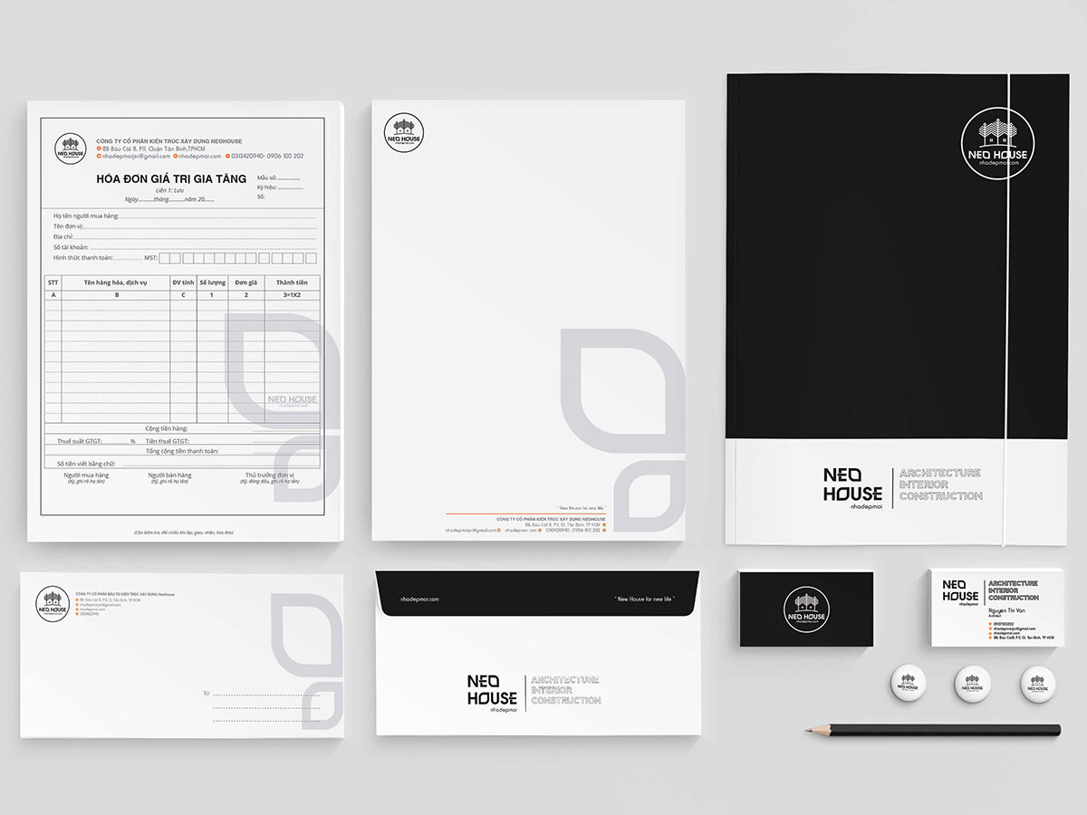 NEO HOUSE - Thiết kế nhận diện thương hiệu cho công ty nội thất Neo House