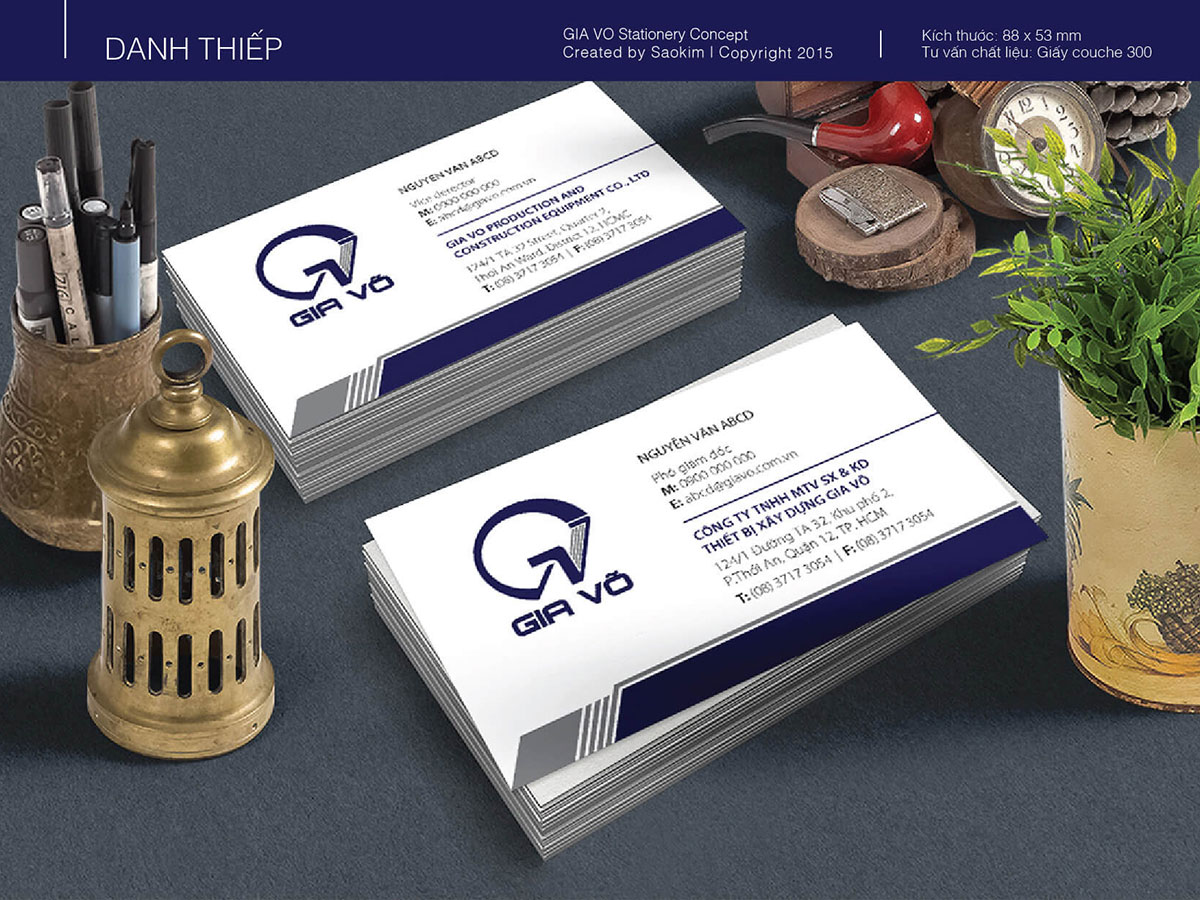 GIA VÕ - Thiết kế bộ nhận diện thương hiệu Gia Võ
