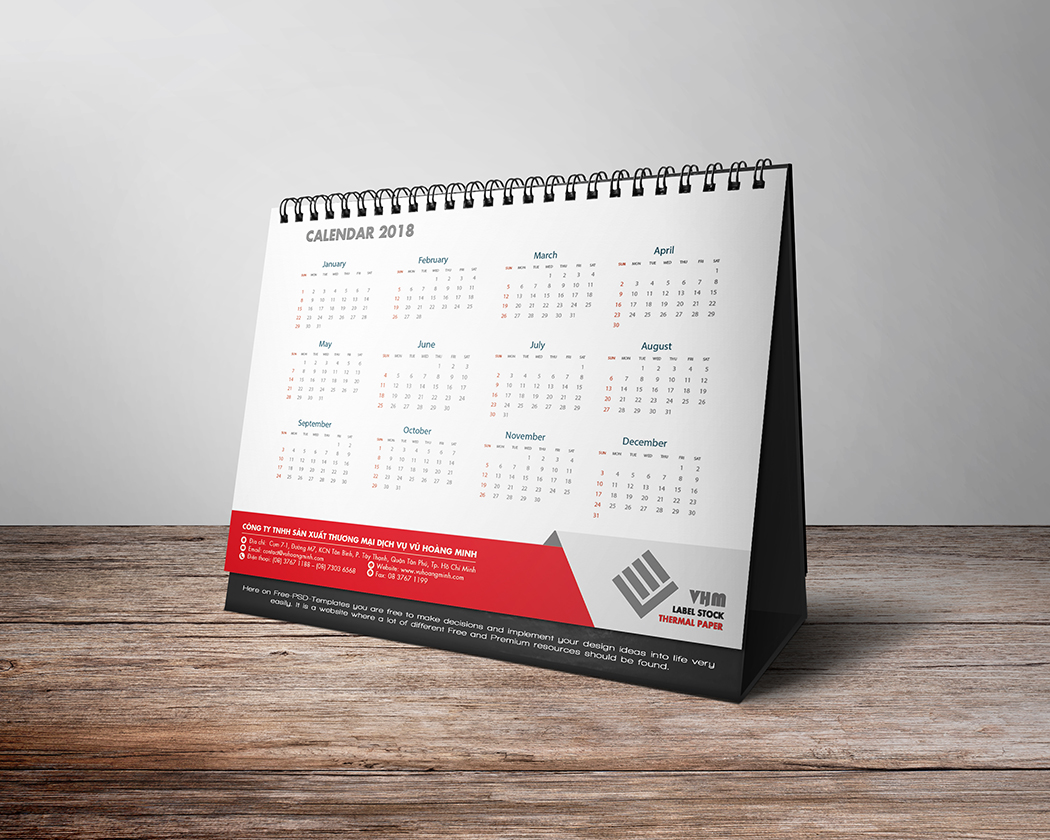VŨ HOÀNG MINH - Thiết kế lịch Tết độc quyền cho công ty Vũ Hoàng Minh