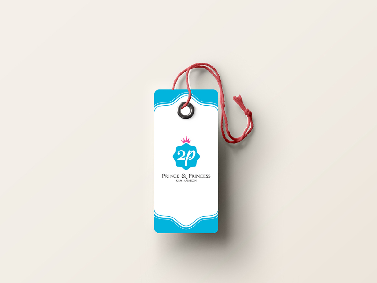 2P - Prince & Princess - Ấn tượng với mẫu thiết kế logo và bộ nhận diện thương hiệu thời trang trẻ em 2P