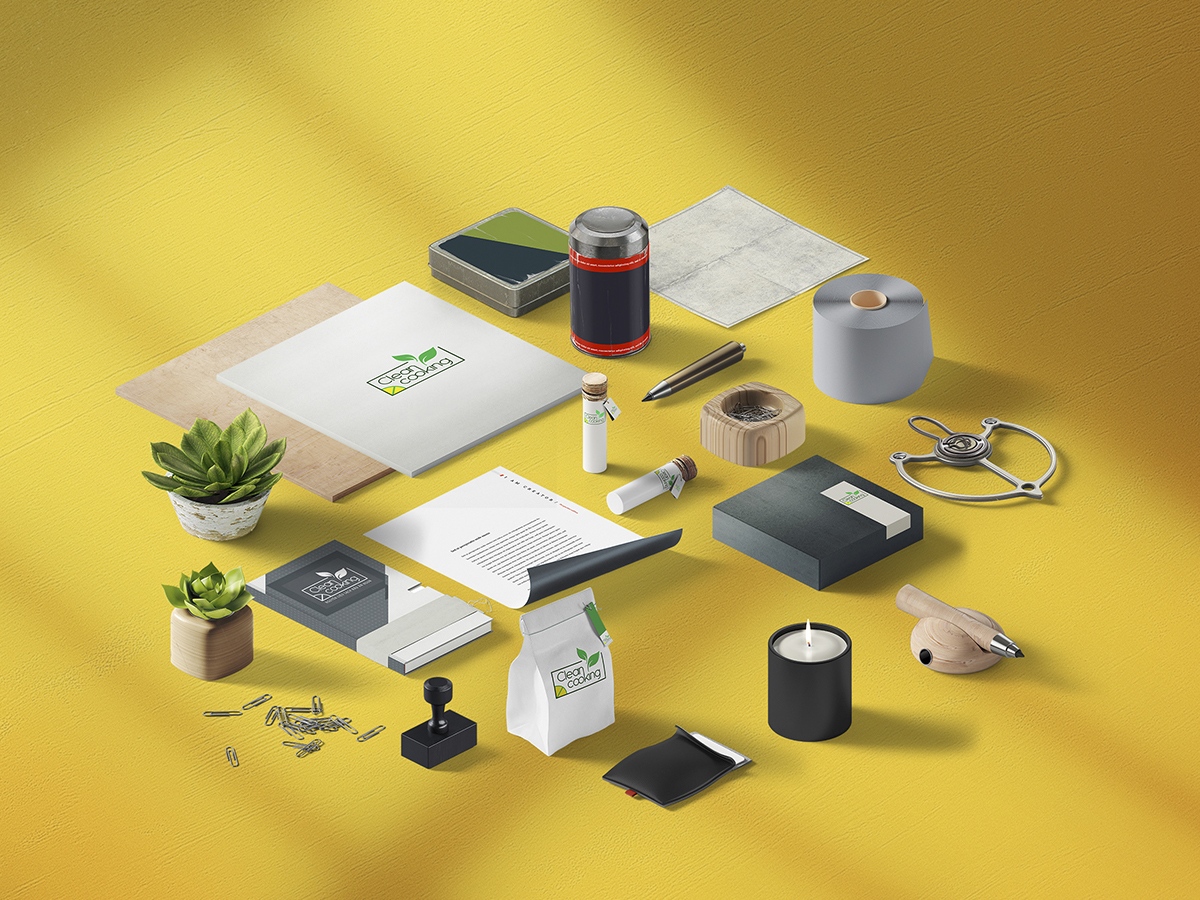 CLEAN COOKING - Thiết kế logo và ấn phẩm marketing thương hiệu thực phẩm Clean Cooking