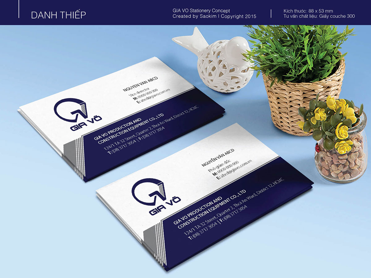 GIA VÕ - Thiết kế bộ nhận diện thương hiệu Gia Võ