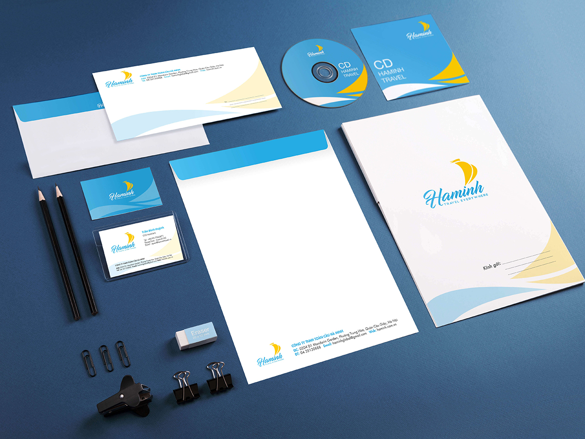 HAMINH TRAVEL - Thiết kế logo và bộ nhận diện thương hiệu Ha Minh Travel