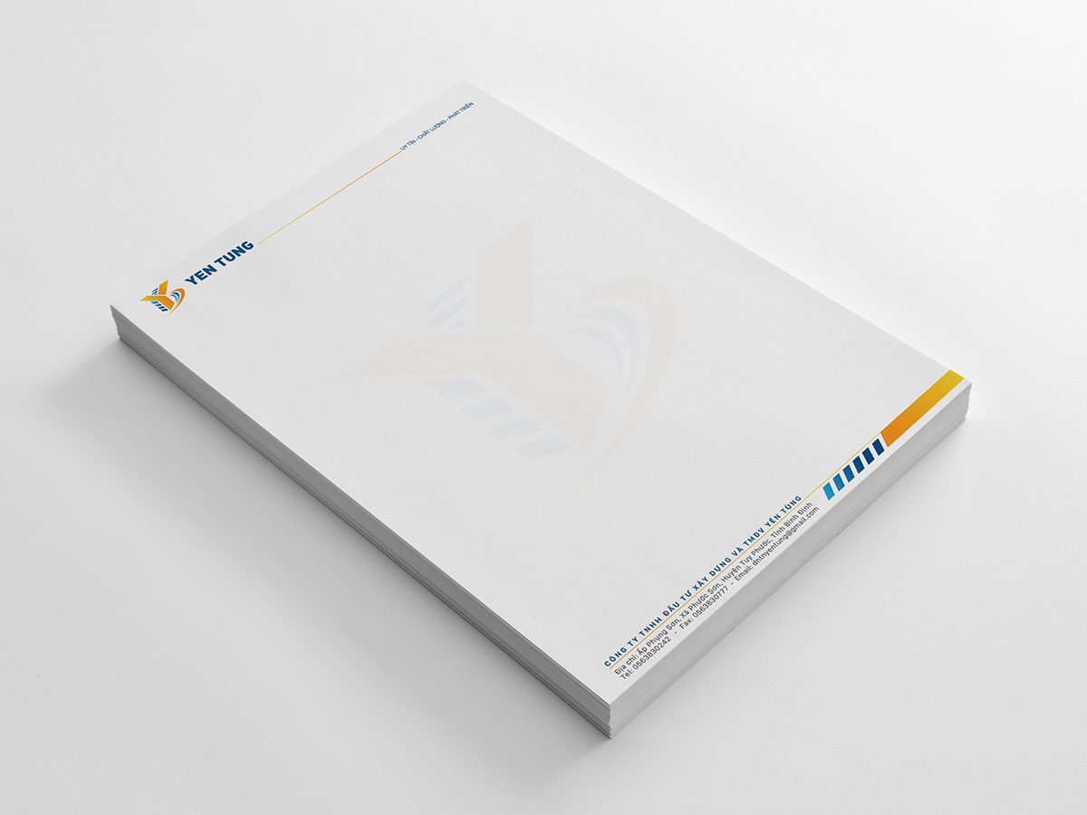 YẾN TÙNG - Thiết kế logo và bộ nhận diện thương hiệu công ty xây dựng Yến Tùng