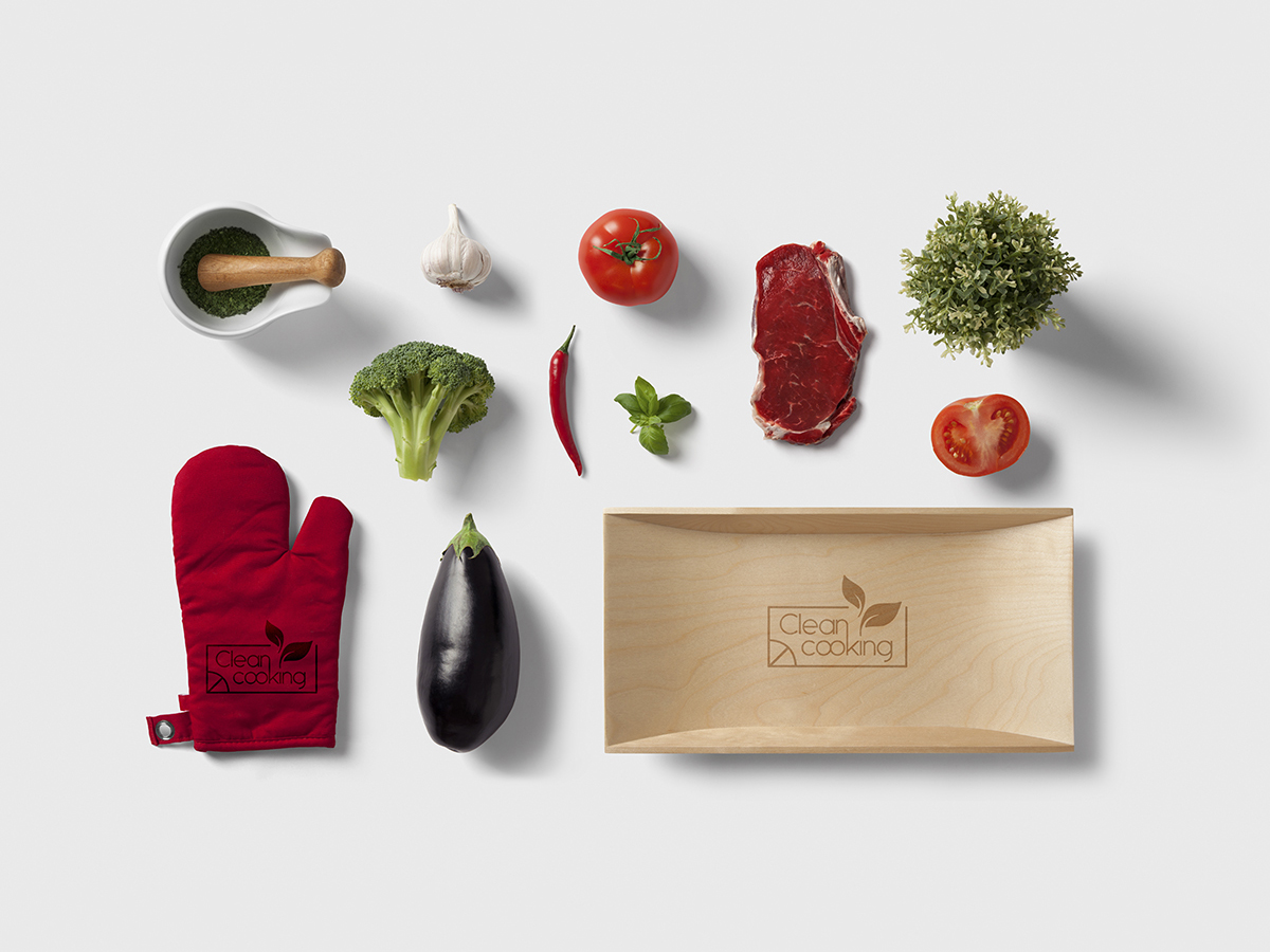 CLEAN COOKING - Thiết kế logo và ấn phẩm marketing thương hiệu thực phẩm Clean Cooking