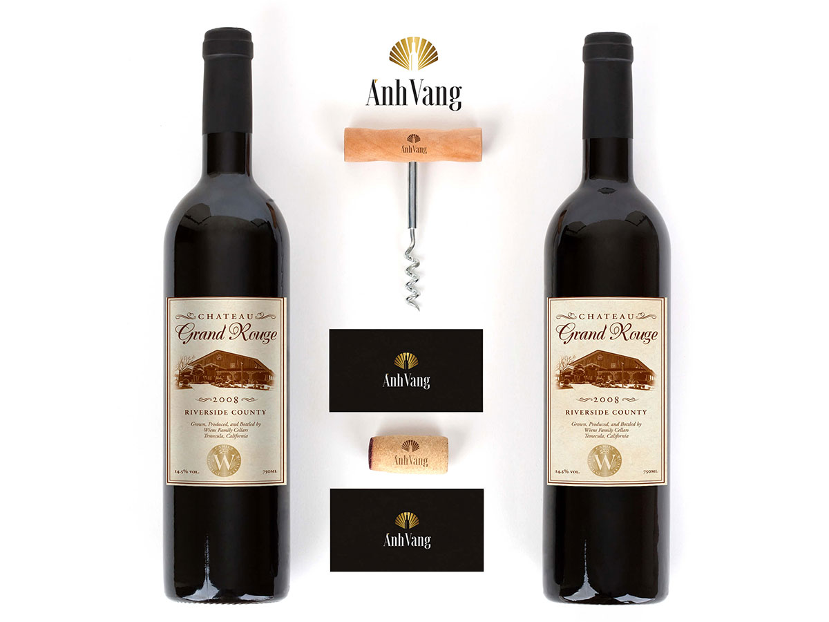 ÁNH VANG - Thiết kế logo rượu nhập khẩu Ánh Vang