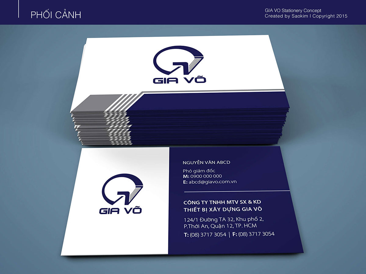 GIA VÕ - Thiết kế bộ nhận diện thương hiệu Gia Võ