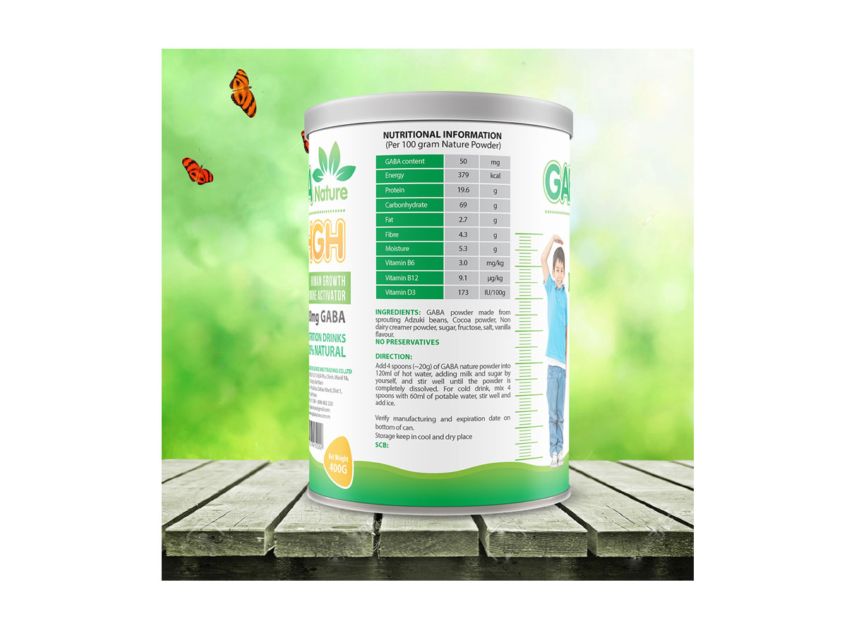 GABA NATURE - Thiết kế bao bì thực phẩm chức năng Gabanature