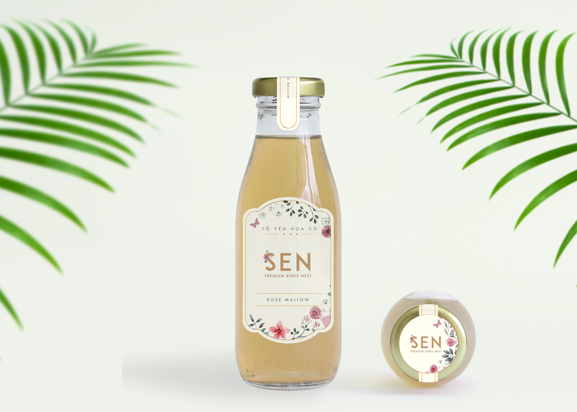 SEN PEARL & NEST - Thiết kế bộ bao bì nhãn mác sản phẩm yến chưng và tổ yến khô thương hiệu Sen Pearl & Nest