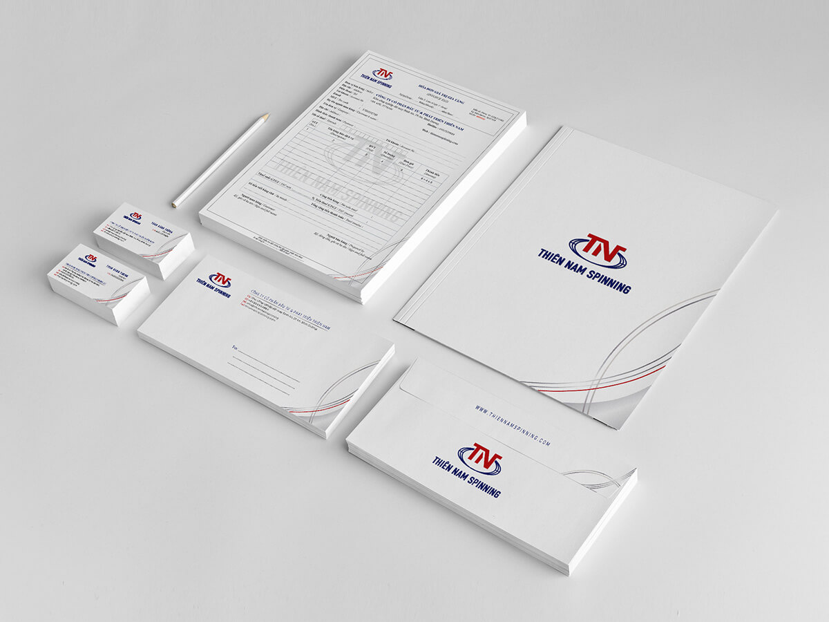 THIÊN NAM SPINNING - Thiết kế logo và hệ thống nhận diện thương hiệu Thiên Nam Spinning