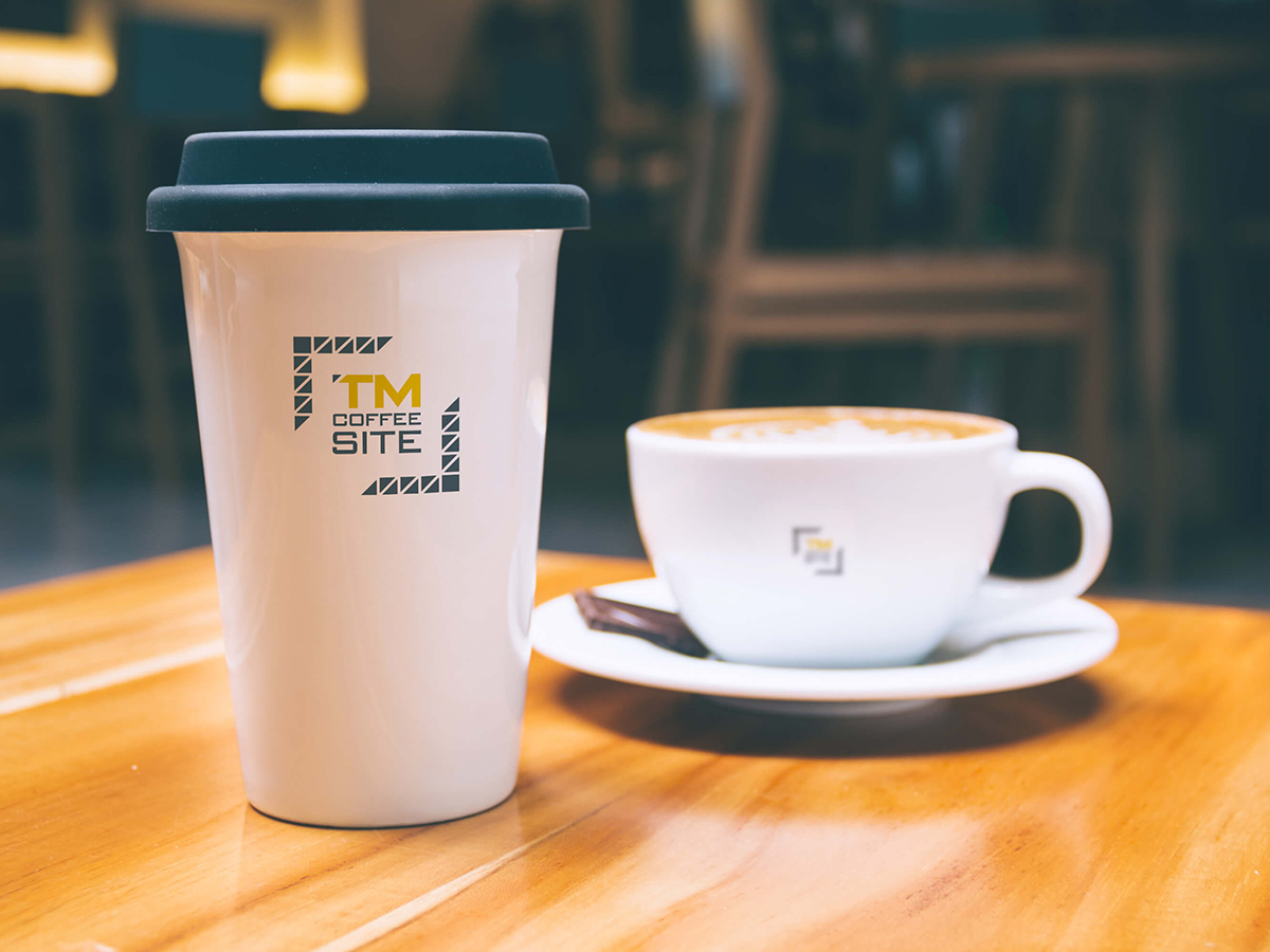TM COFFEE SITE - Thiết kế logo và bộ nhận diện chuỗi cafe TM Coffee Site