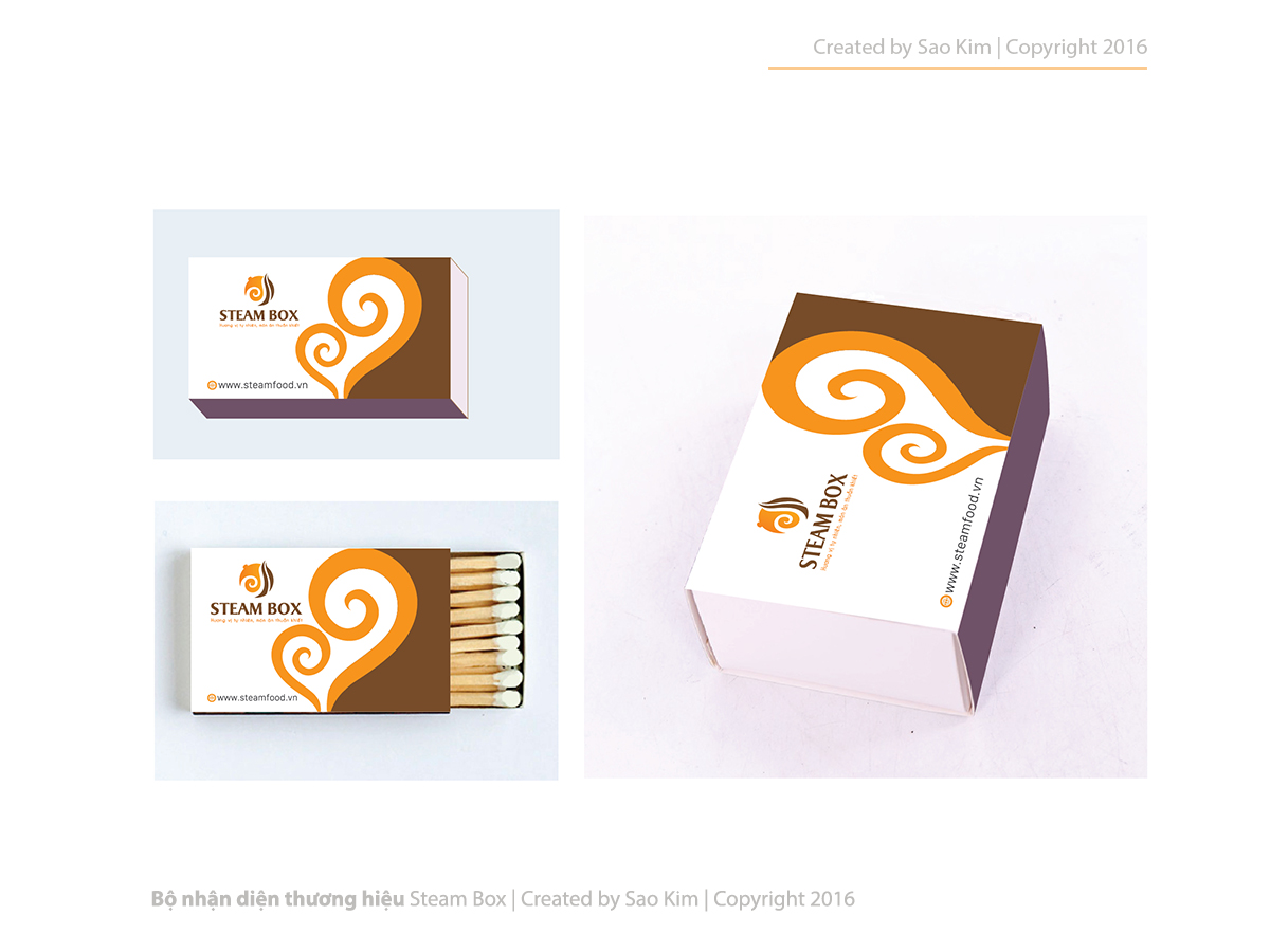 STEAM BOX - Thiết kế logo và nhận diện thương hiệu nhà hàng đồ hấp Steam Box