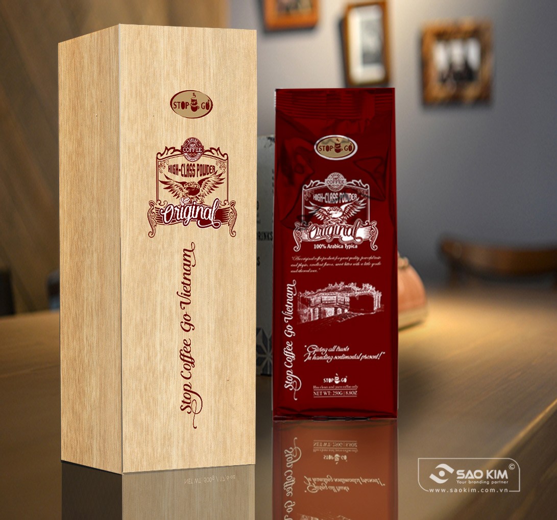 STOP COFFEE GO - Thiết kế bao bì sản phẩm cà phê cao cấp STOP COFFEE GO