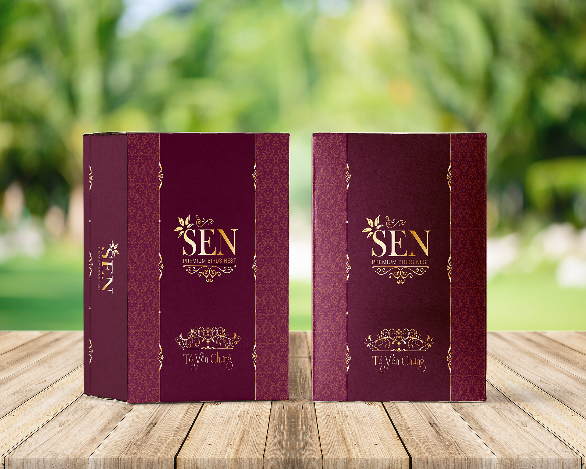 SEN PEARL & NEST - Thiết kế bộ bao bì nhãn mác sản phẩm yến chưng và tổ yến khô thương hiệu Sen Pearl & Nest