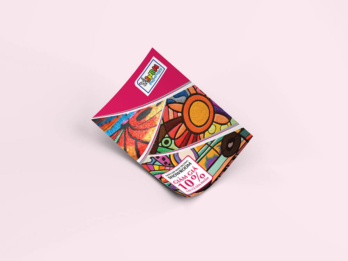 JNBM - Thiết kế brochure tranh bột giấy JNBM
