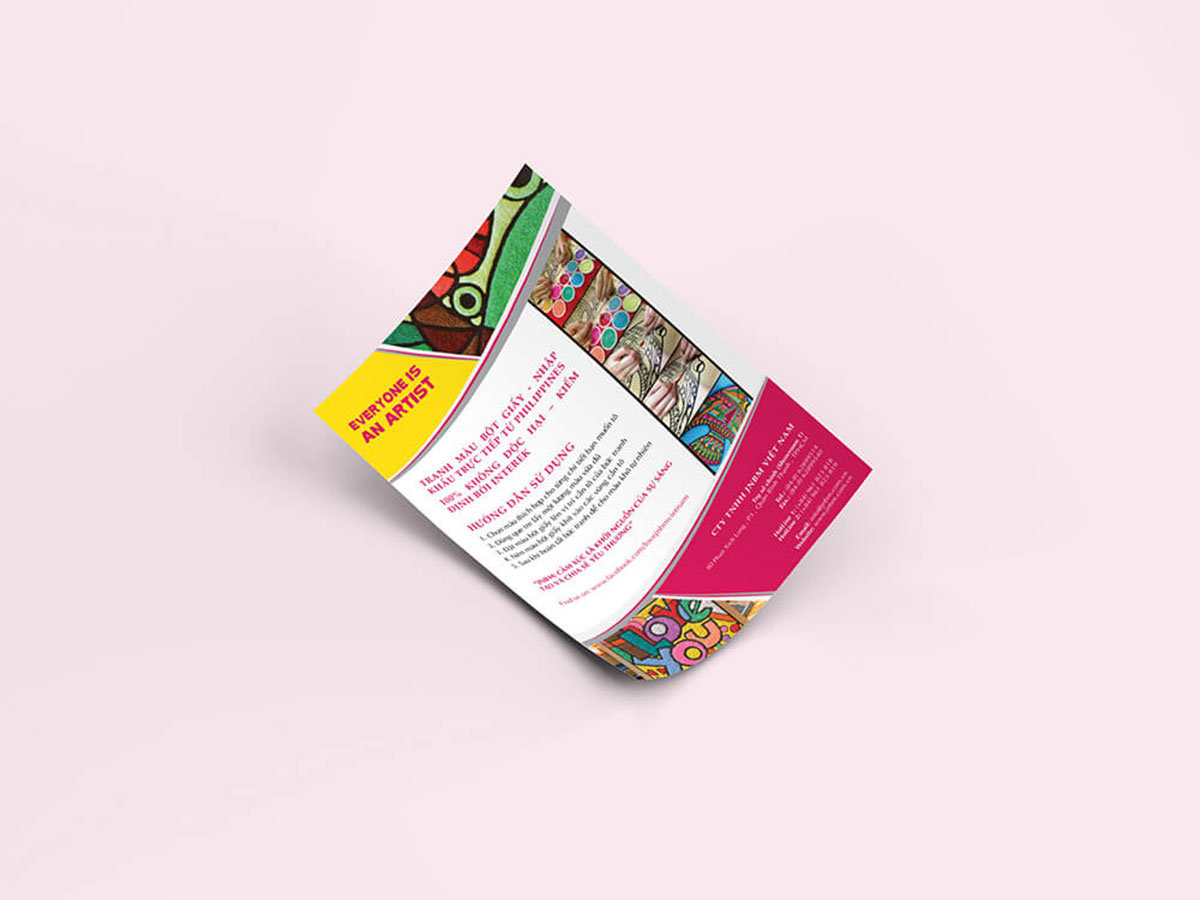 JNBM - Thiết kế brochure tranh bột giấy JNBM