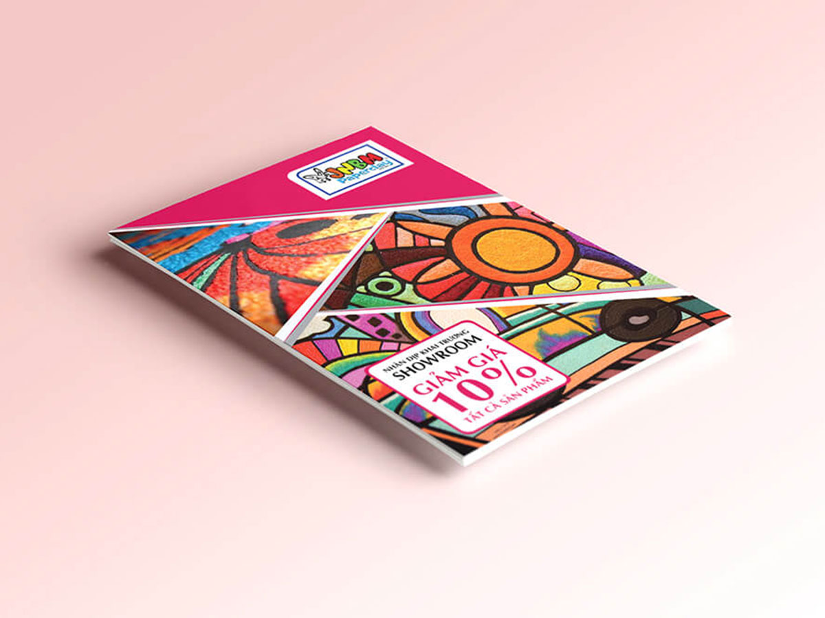 JNBM - Thiết kế brochure tranh bột giấy JNBM