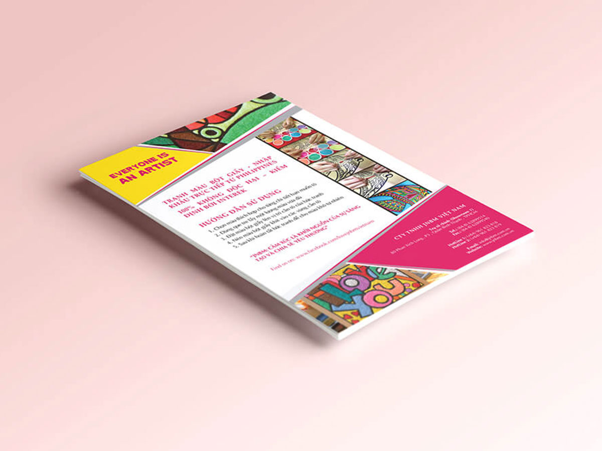 JNBM - Thiết kế brochure tranh bột giấy JNBM