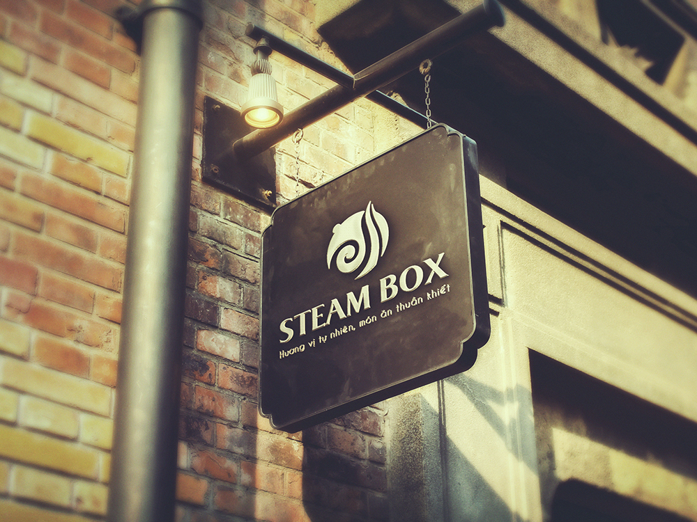 STEAM BOX - Thiết kế logo và nhận diện thương hiệu nhà hàng đồ hấp Steam Box