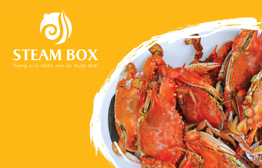 STEAM BOX - Thiết kế logo và nhận diện thương hiệu nhà hàng đồ hấp Steam Box
