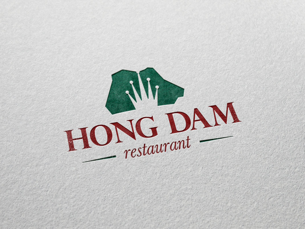 HỒNG ĐẬM - Thiết kế logo và nhận diện nhà hàng hải sản Hồng Đậm
