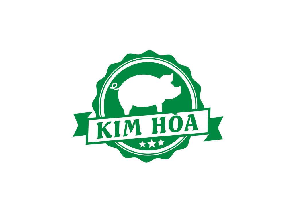 KIM HOÀ - Thiết kế logo trang trại nuôi heo Kim Hoà