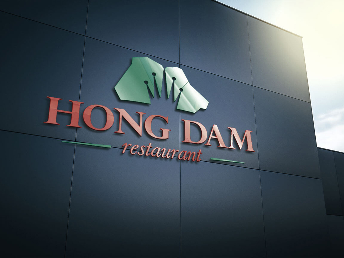 HỒNG ĐẬM - Thiết kế logo và nhận diện nhà hàng hải sản Hồng Đậm