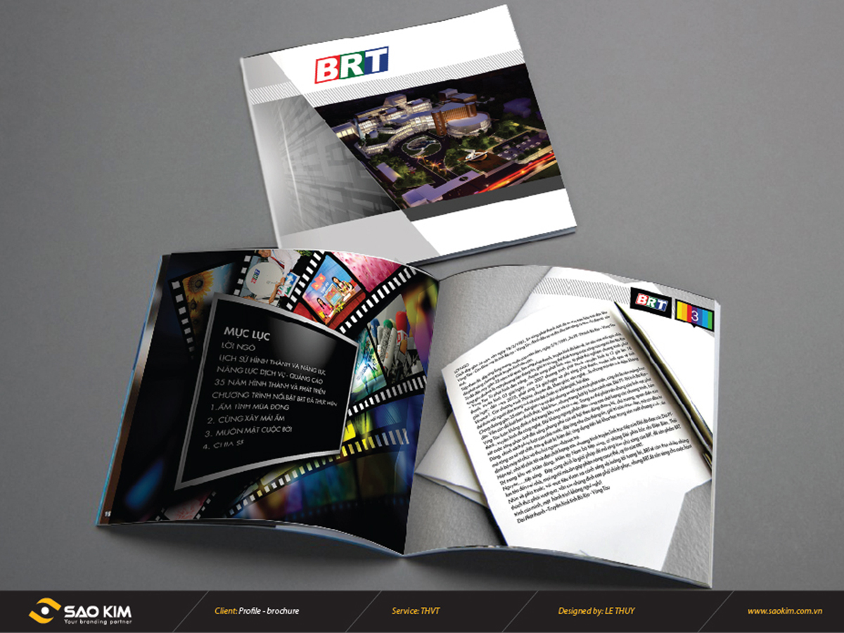 TH VŨNG TÀU - Thiết kế brochure Đài phát thanh truyền hình Vũng Tàu