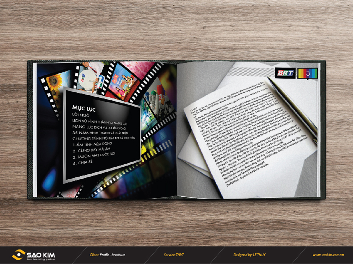 TH VŨNG TÀU - Thiết kế brochure Đài phát thanh truyền hình Vũng Tàu
