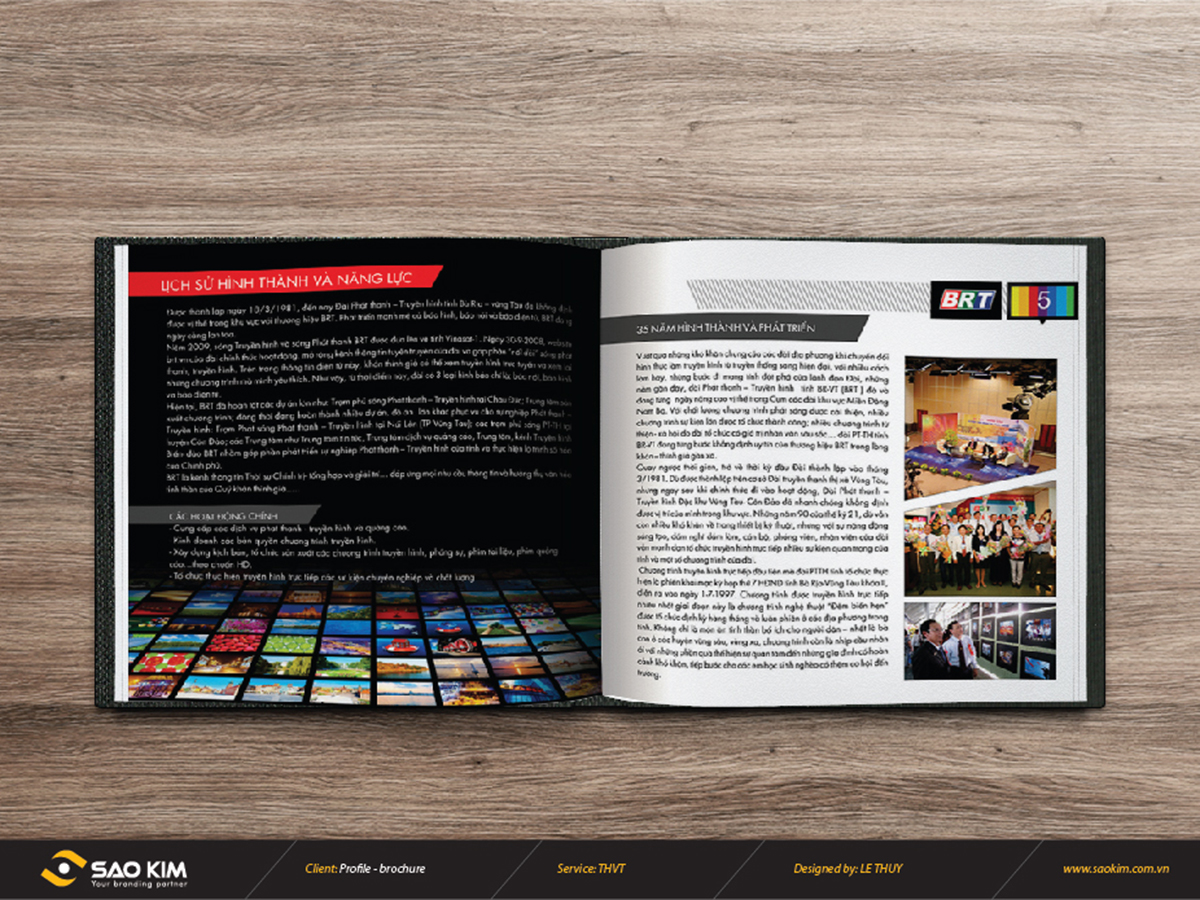 TH VŨNG TÀU - Thiết kế brochure Đài phát thanh truyền hình Vũng Tàu