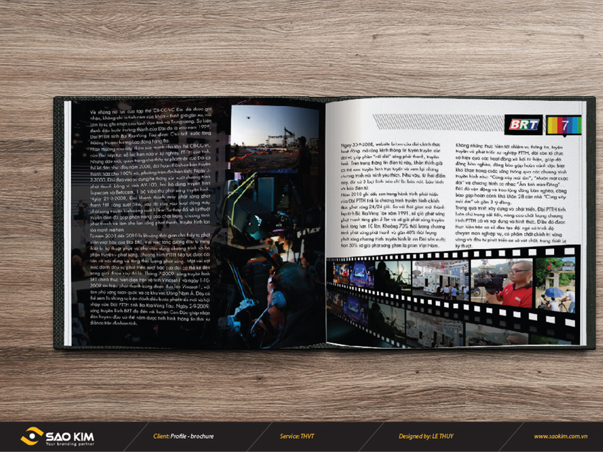 TH VŨNG TÀU - Thiết kế brochure Đài phát thanh truyền hình Vũng Tàu