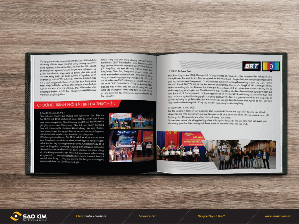 TH VŨNG TÀU - Thiết kế brochure Đài phát thanh truyền hình Vũng Tàu