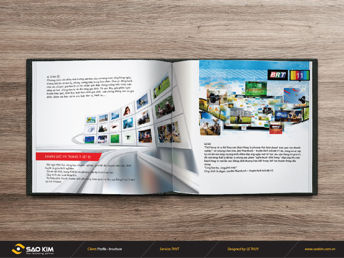 TH VŨNG TÀU - Thiết kế brochure Đài phát thanh truyền hình Vũng Tàu