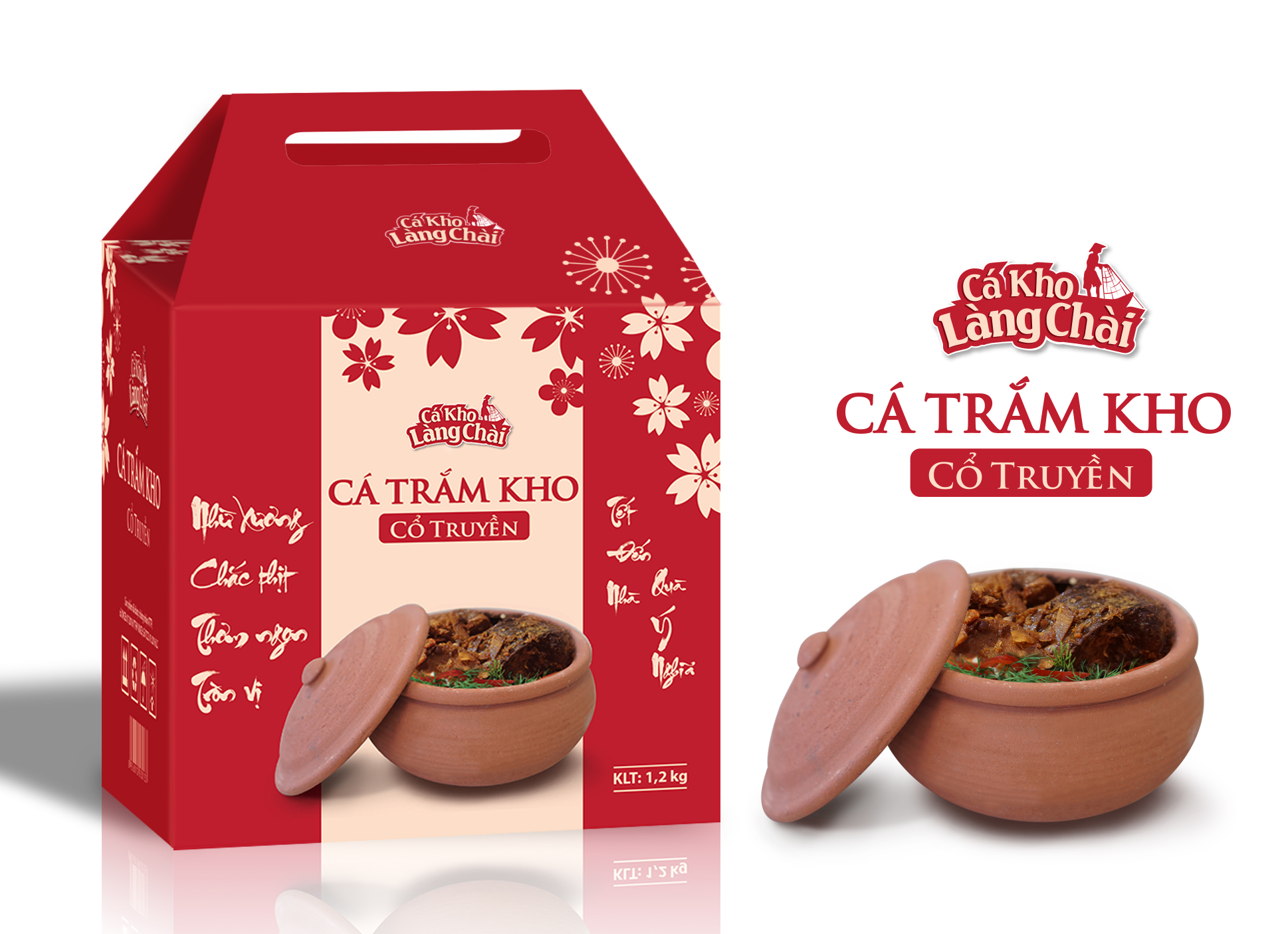 CÁ KHO LÀNG CHÀI - Thiết kế bao bì sản phẩm truyền thống Cá Kho Làng Chài dịp lễ Tết