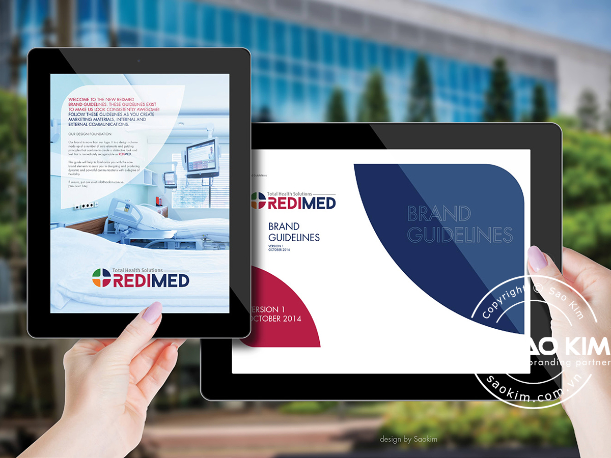 REDIMED - Thiết kế bộ logo và bộ nhận diện thương hiệu phòng khám bệnh viện REDIMED