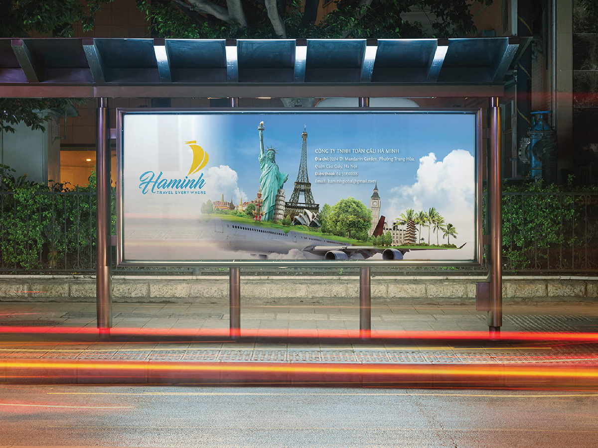 HAMINH TRAVEL - Thiết kế logo và bộ nhận diện thương hiệu Ha Minh Travel