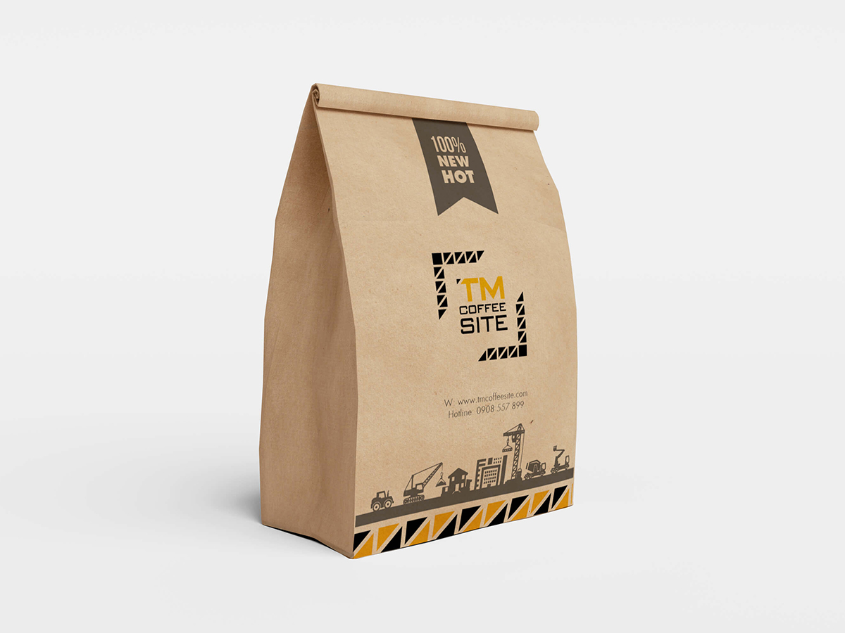 TM COFFEE SITE - Thiết kế logo và bộ nhận diện chuỗi cafe TM Coffee Site