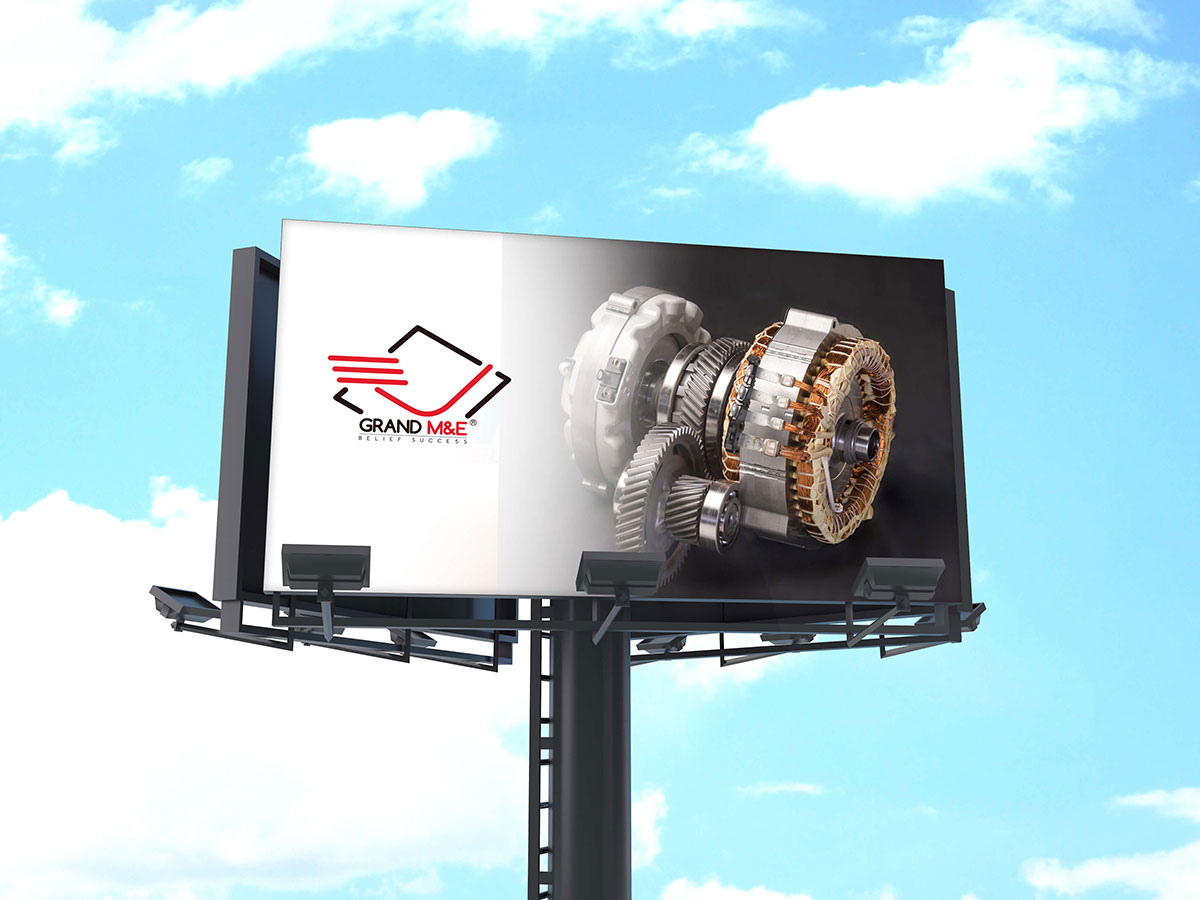 GRAND M&E - Thiết kế logo nhận diện thương hiệu cơ điện, xây dựng Grand