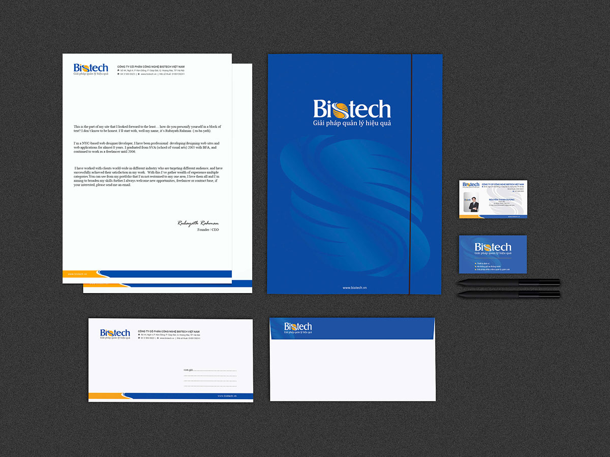 BISTECH VIỆT NAM - Thiết kế logo và nhận diện thương hiệu Bistech Việt Nam