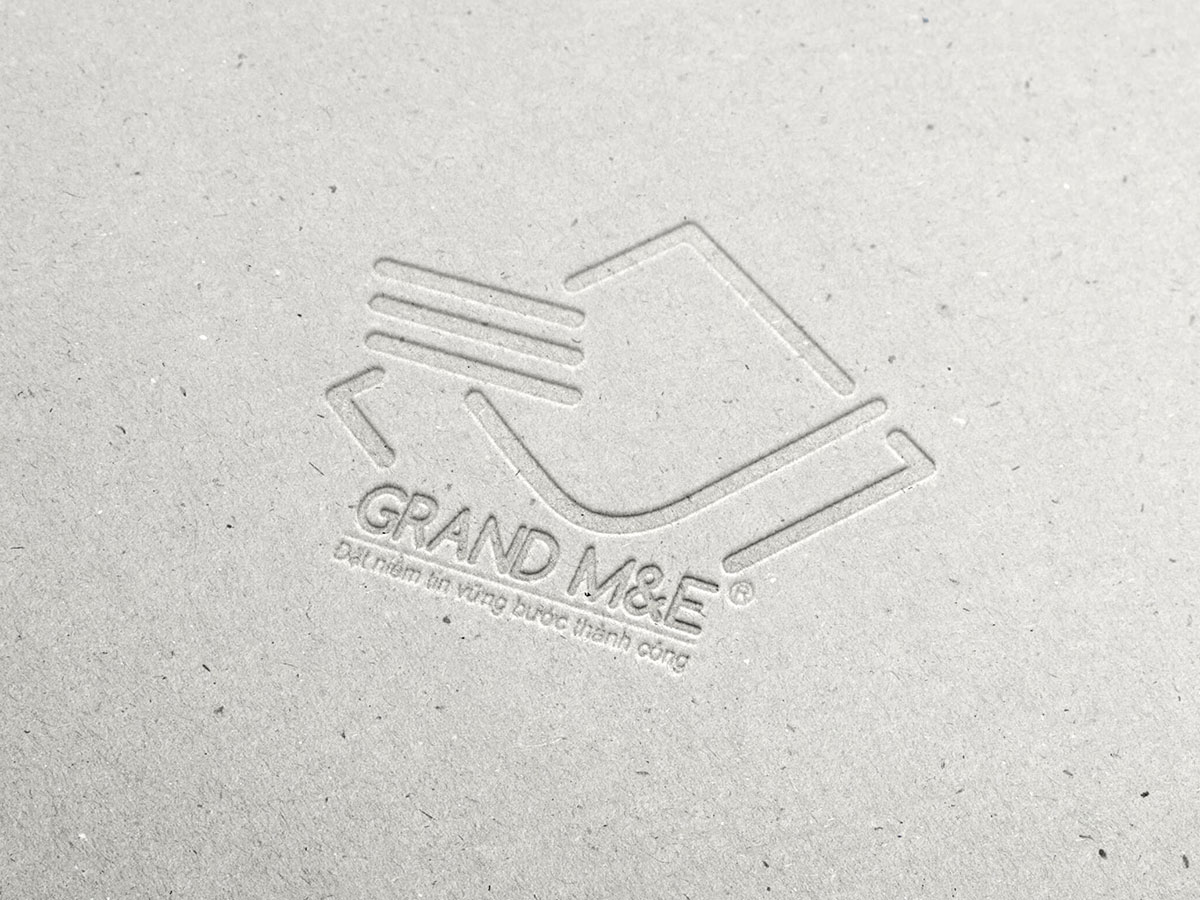 GRAND M&E - Thiết kế logo nhận diện thương hiệu cơ điện, xây dựng Grand