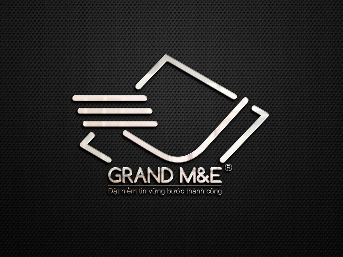 GRAND M&E - Thiết kế logo nhận diện thương hiệu cơ điện, xây dựng Grand