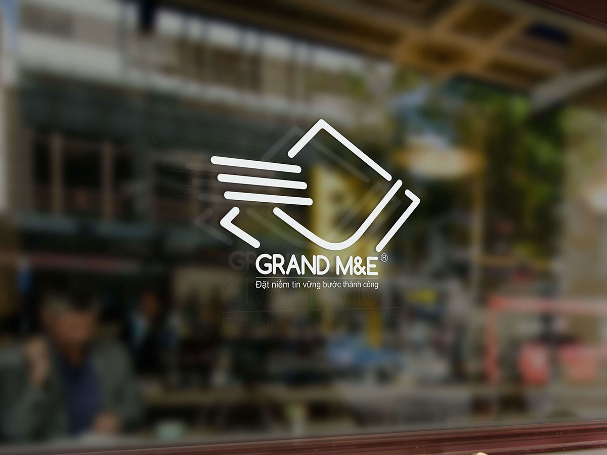 GRAND M&E - Thiết kế logo nhận diện thương hiệu cơ điện, xây dựng Grand