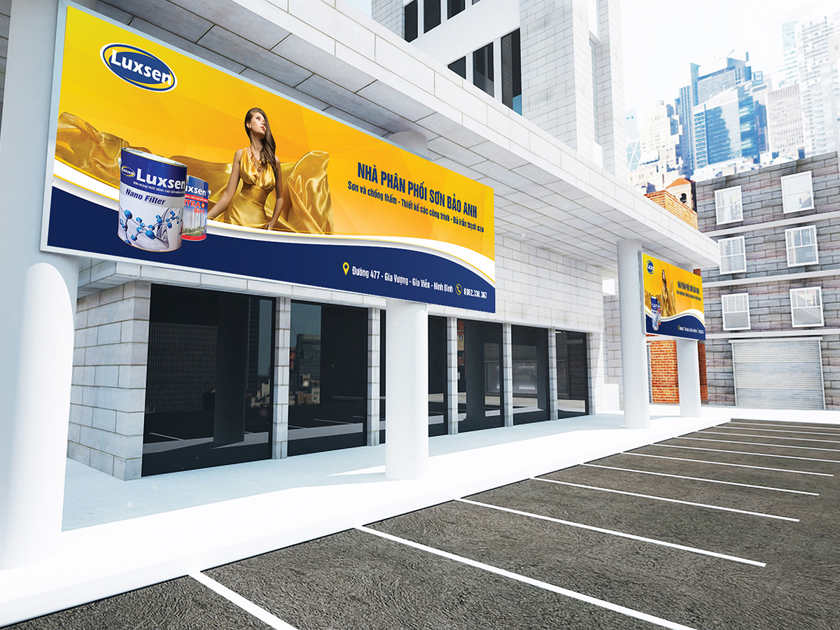 LUXSEN - Thiết kế bao bì, biển bảng sơn Luxsen
