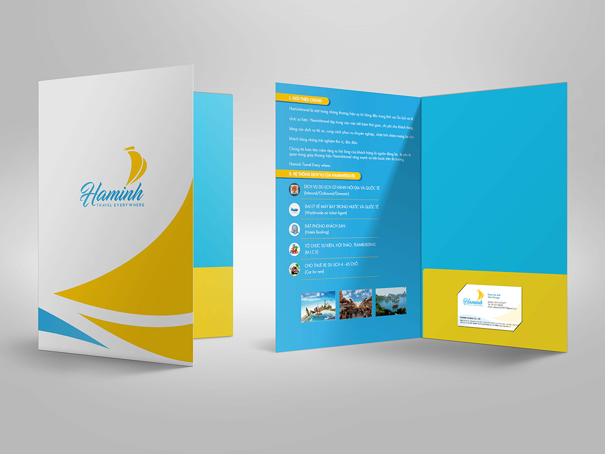 HAMINH TRAVEL - Thiết kế logo và bộ nhận diện thương hiệu Ha Minh Travel